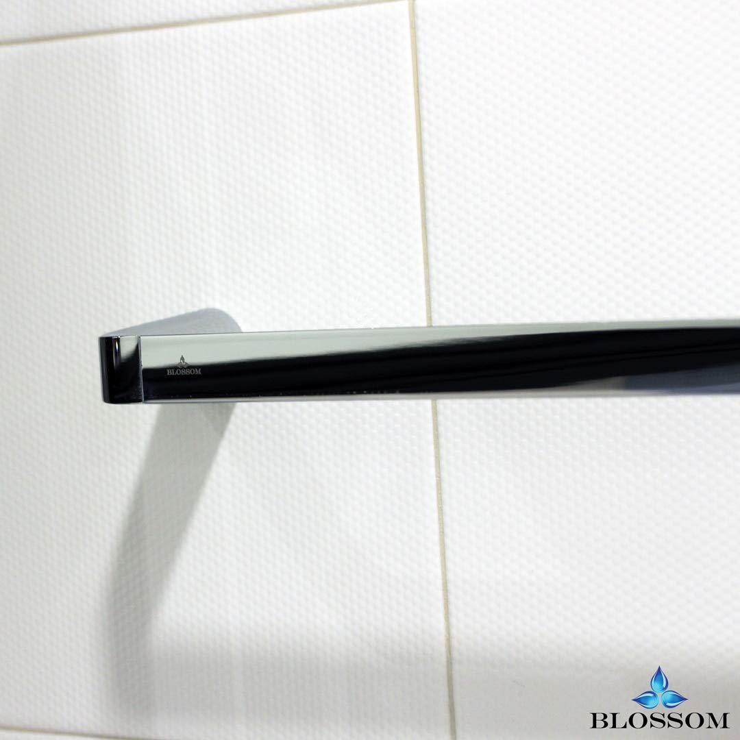 Blossom 24″ Single Towel Bar Holder – Polished Chrome Finish, Wall Mounted Solid Brass Bathroom Towel Rack – Durable, Modern Space-Saving Bathroom Hardware Accessory for Towels & Linens - Image 5